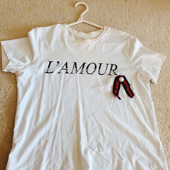 Zara L’AMOUR T-shirt - Picture 1 of 1